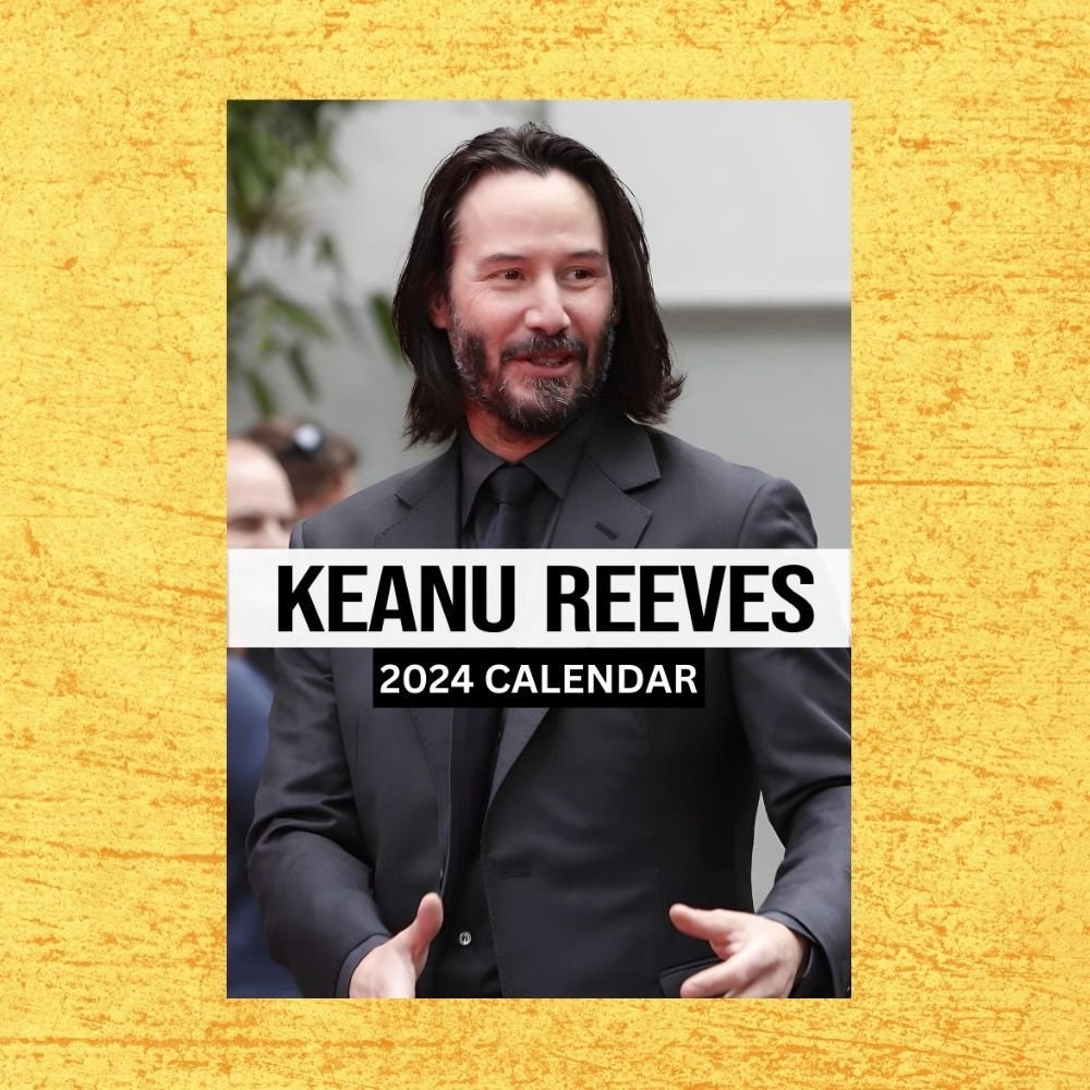 Keanu Reeves Calendar 2024 Vol 2 Wall Calendar Gift for Etsy New Zealand