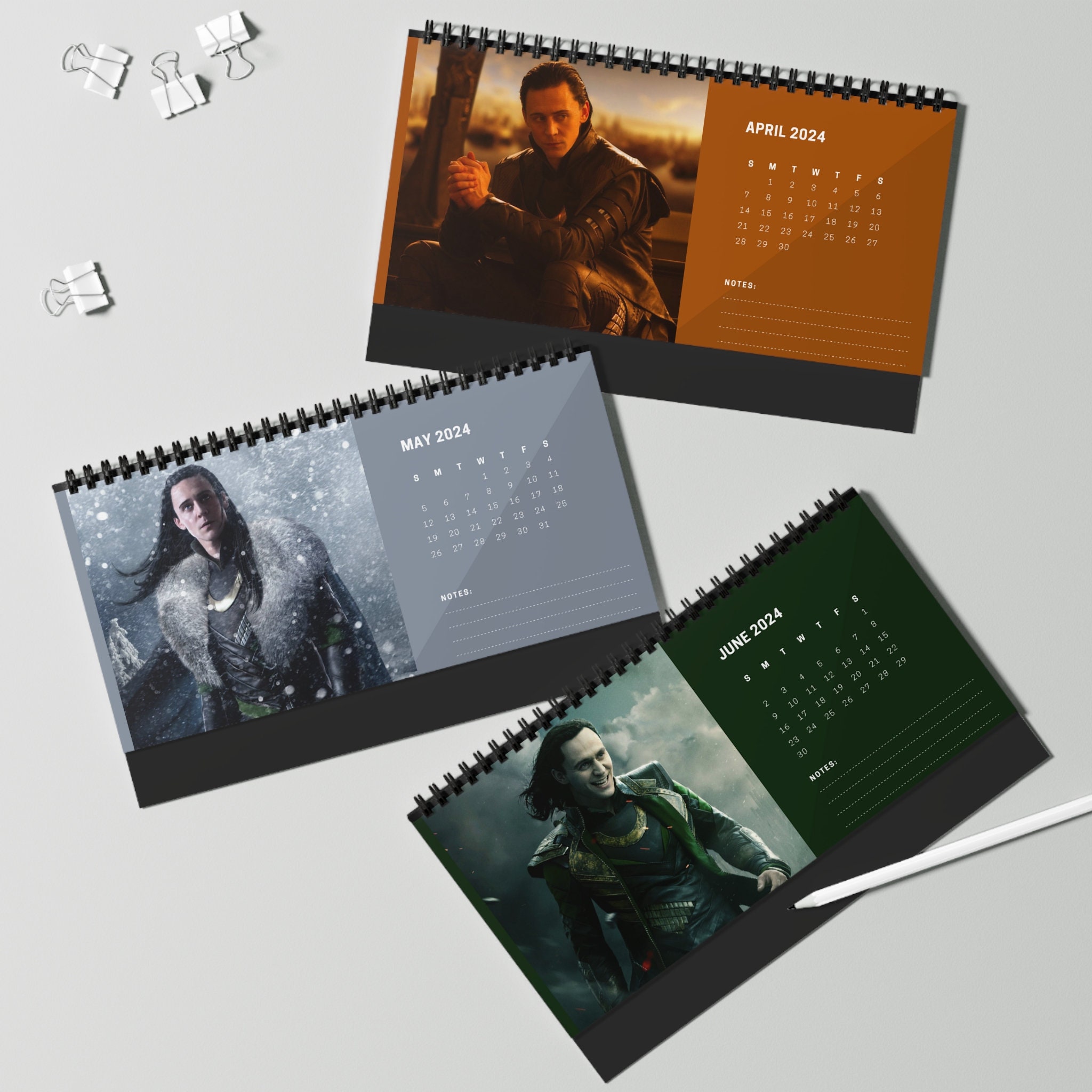 Loki Desk Calendar 2024 sold by Frail Katun SKU 4593740 Printerval