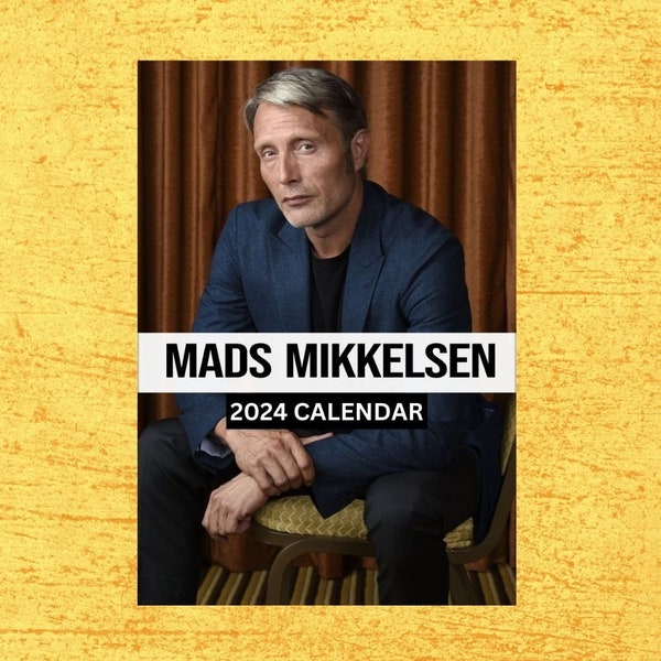 Mads Mikkelsen Calendar Etsy