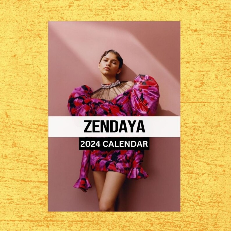 Zendaya Calendar 2024 Wall Calendar Gift for Her - Etsy