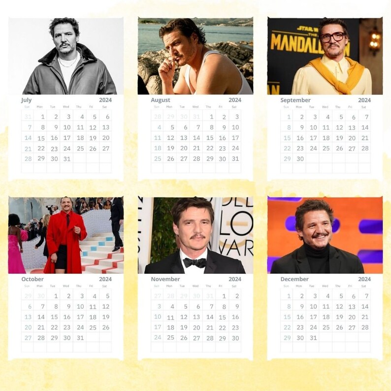 Pedro Pascal Calendar 2024 Wall Calendar Gift For Her Etsy Portugal pedro-pascal-calendar-2024-wall-calendar-gift-for-her-etsy-portugal