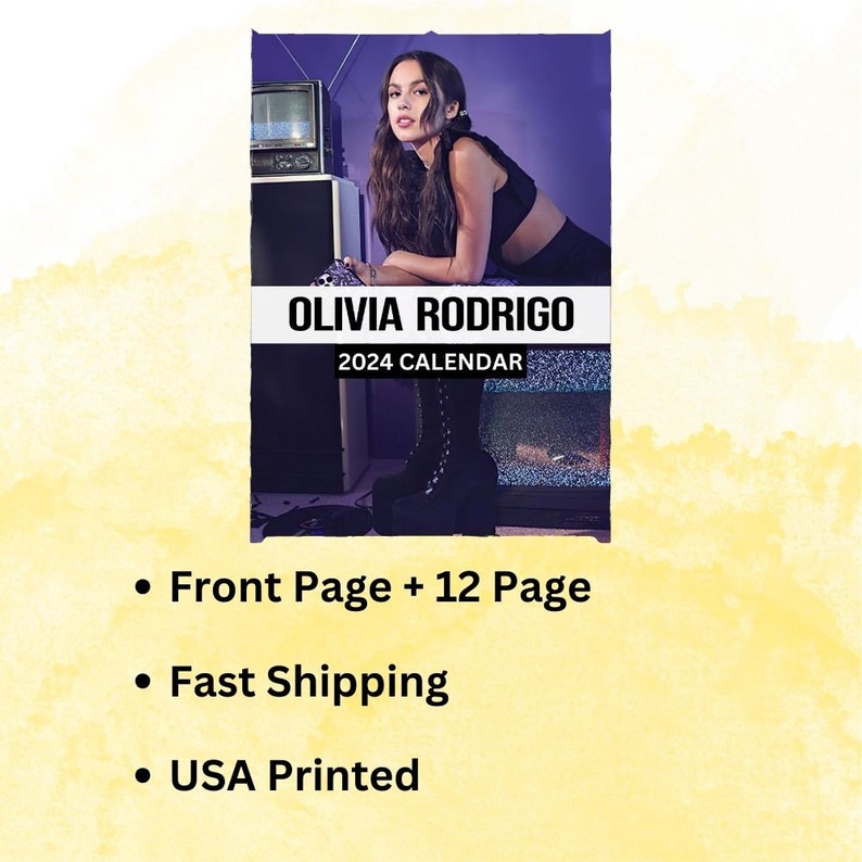 Olivia Rodrigo Calendar 2024 Wall Calendar Gift for Her Etsy Australia