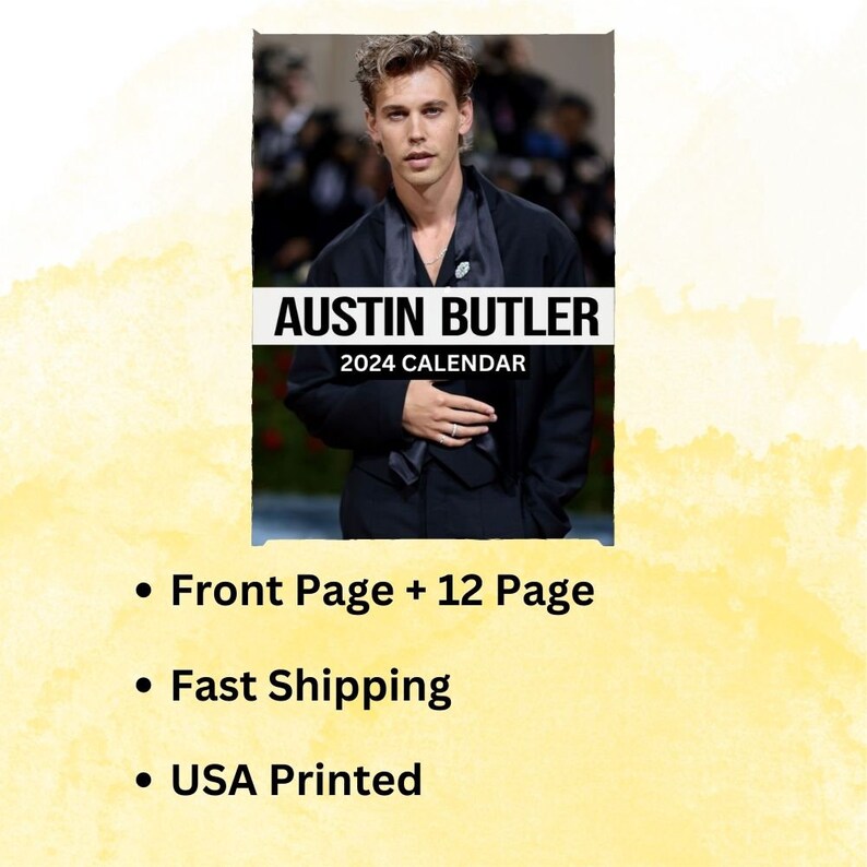 Austin Butler Calendar 2024 Wall Calendar Gift For Her Etsy