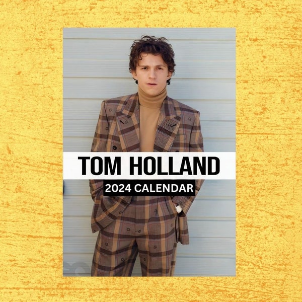 Tom Holland 2024 Calendar Etsy