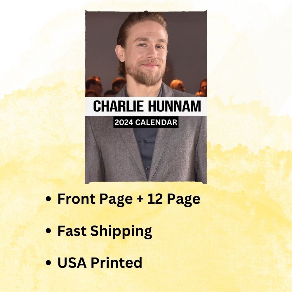Charlie Hunnam Calendar 2024 Wall Calendar Gift for Her Etsy
