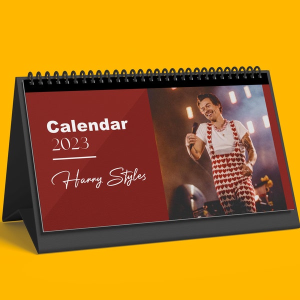 Harry Styles Calendar Desk 2023 Etsy Australia