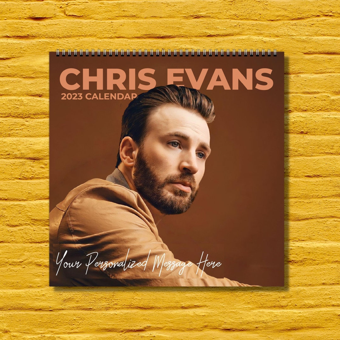 2023 Chris Evans Calendar Personalized Calendar 2023 Wall Etsy