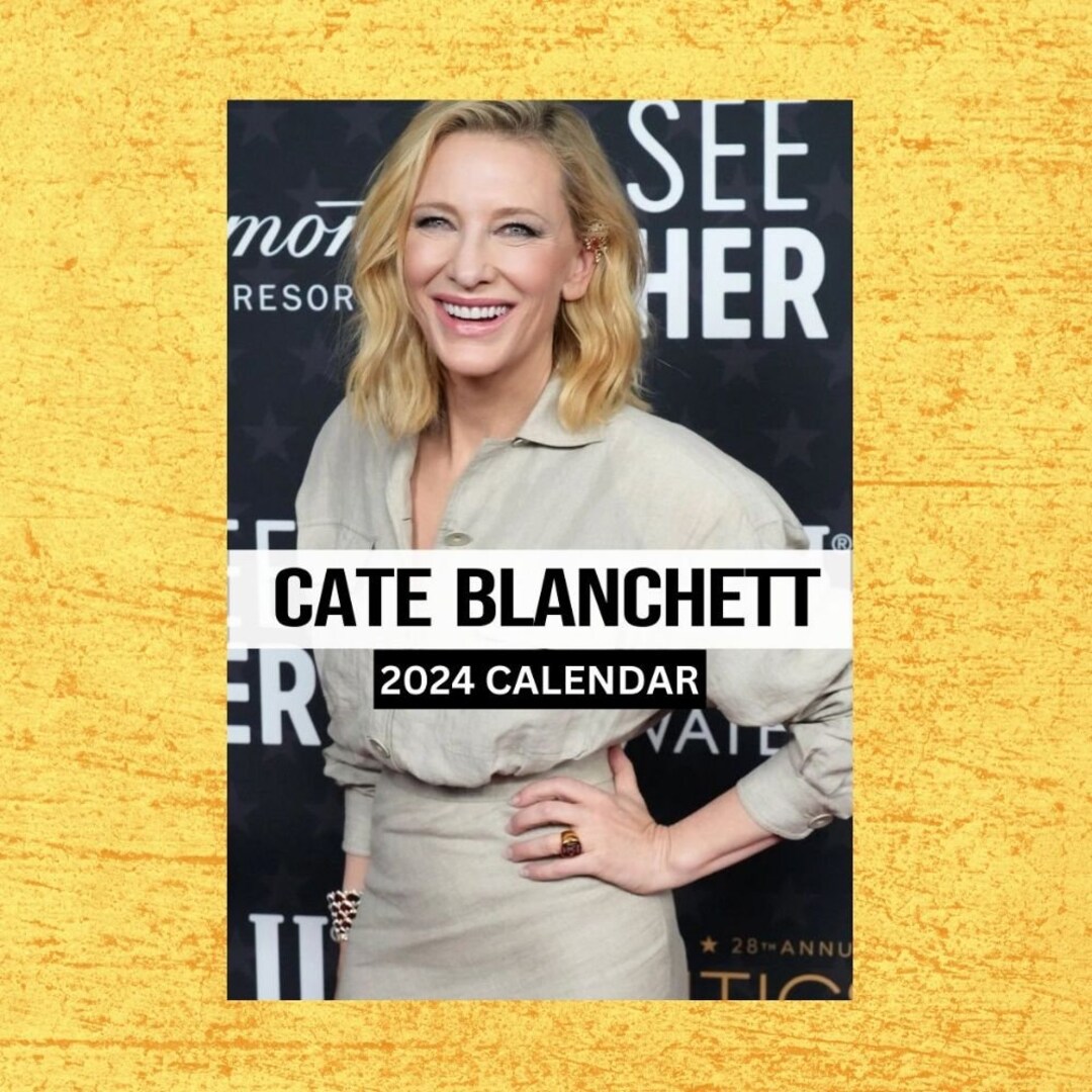 Cate Blanchett Calendar 2025 Wall Calendar Gift for Her Etsy Australia