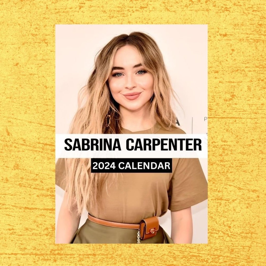 Sabrina Carpenter Calendar 2024 Wall Calendar Gift for Her Etsy