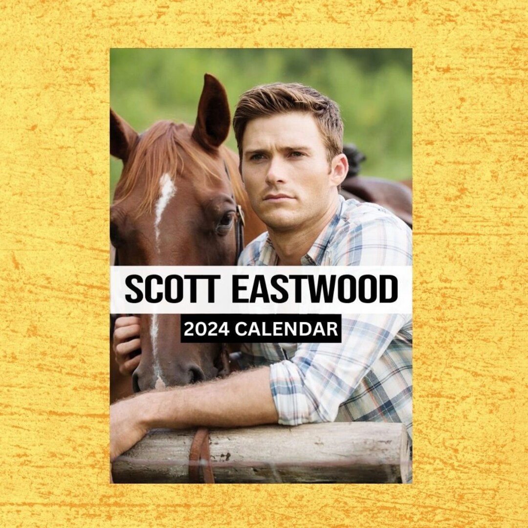 Scott Eastwood Calendar 2024 Wall Calendar Gift for Her Etsy