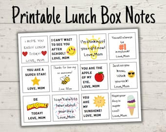 12ct Lunch Box Notes for Kids, Affirmation Cards for Kids, Kid&#39;s Cards of Encouragement, Kid&#39;s Positive Affirmations