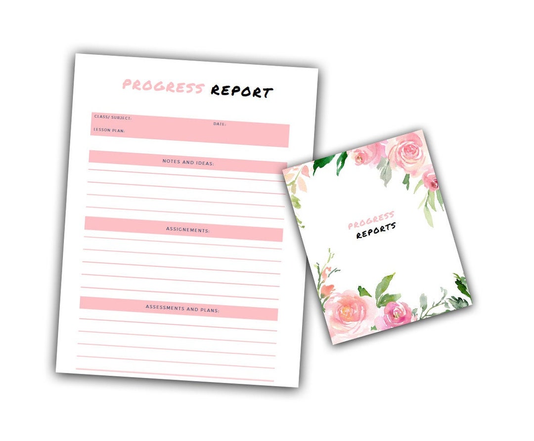 Progress Report | Teacher Planner | Printable - Etsy