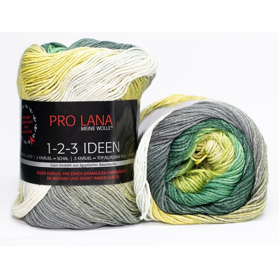 Degrade Cotton Yarn, 3 Oz./344 Yards, Egyptian Cotton, Knitting Yarn, Crocheting  Yarn, Art Yarn, Cake Yarn, Summer Yarn, Colorway 13 