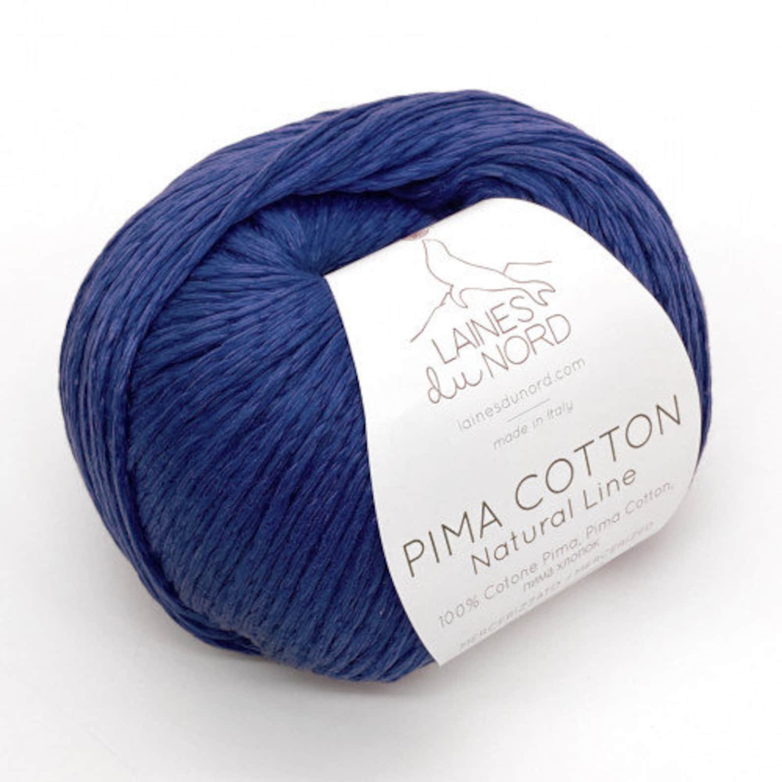 Pima cotton yarn Knitting yarn Natural knitting yarn Etsy