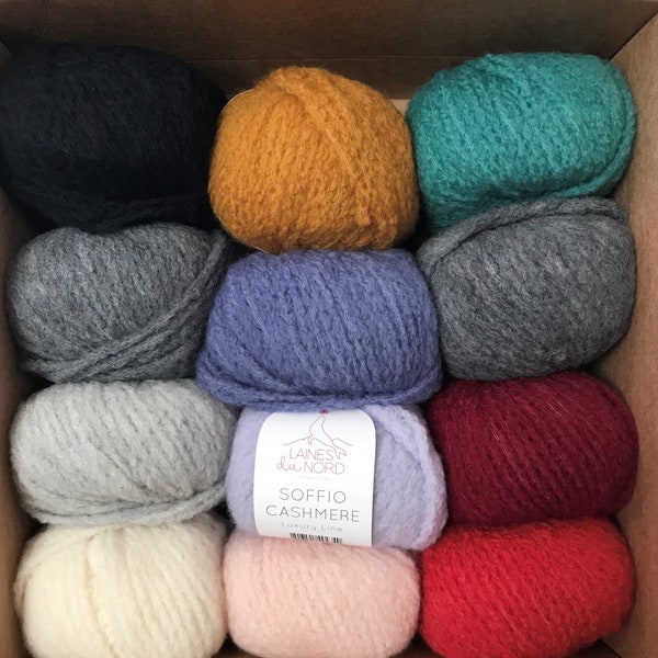 Dicke weiche Kaschmir-Mischung Strickgarn, Flauschige Wolle, 11 Uni-Farben, Für Babys, Für Decken, Für leichte und warme Pullover