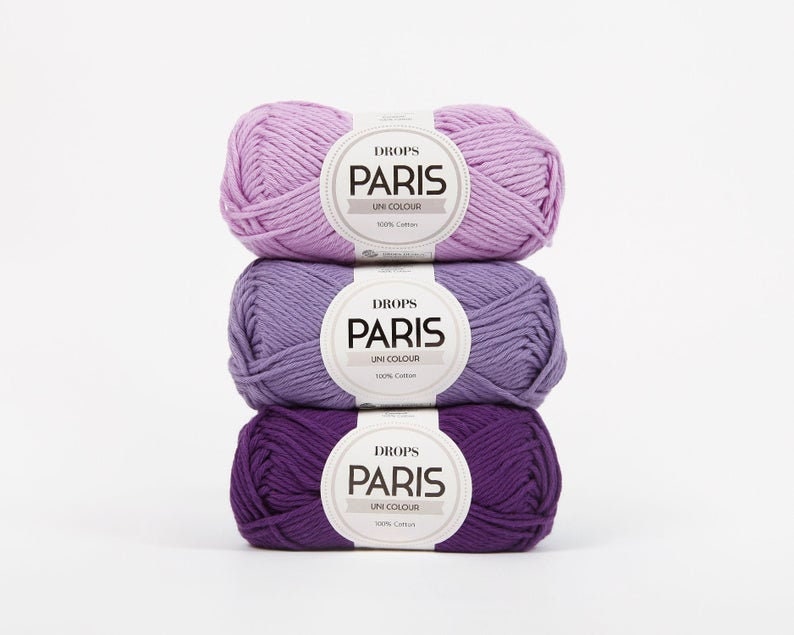 DROPS PARIS cotton yarn dk yarn worsted cotton yarn 50g/75m image 1