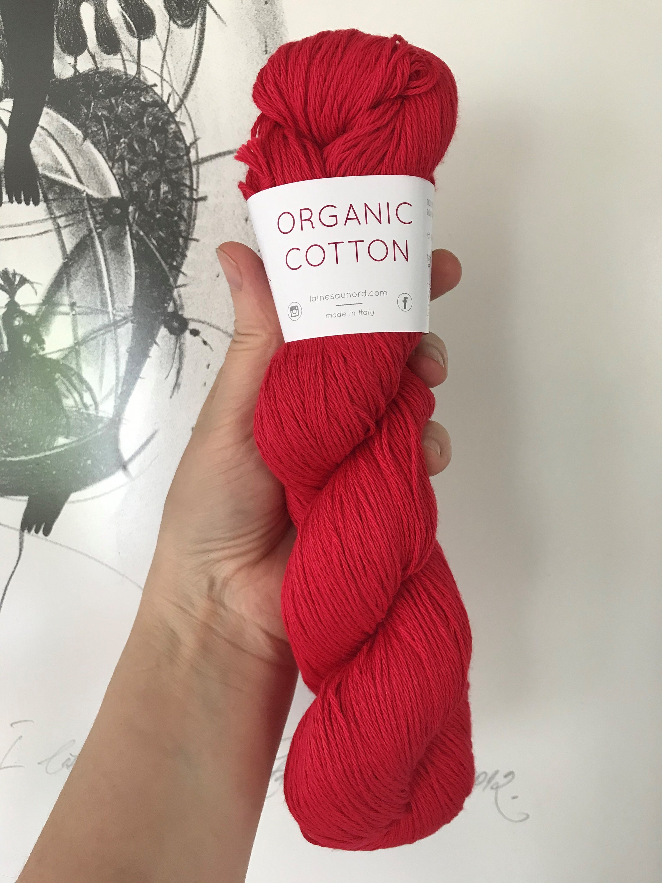 DARK GREY Organic Cotton Yarn Knitting Yarn Crochet Yarn Etsy