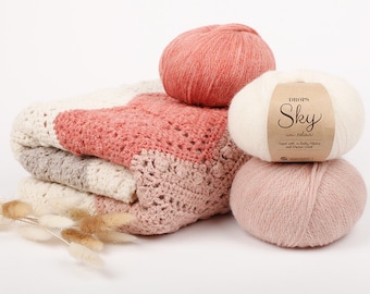 DROPS SKY alpaca wool, soft, light and warm alpaca yarn, 9 colors