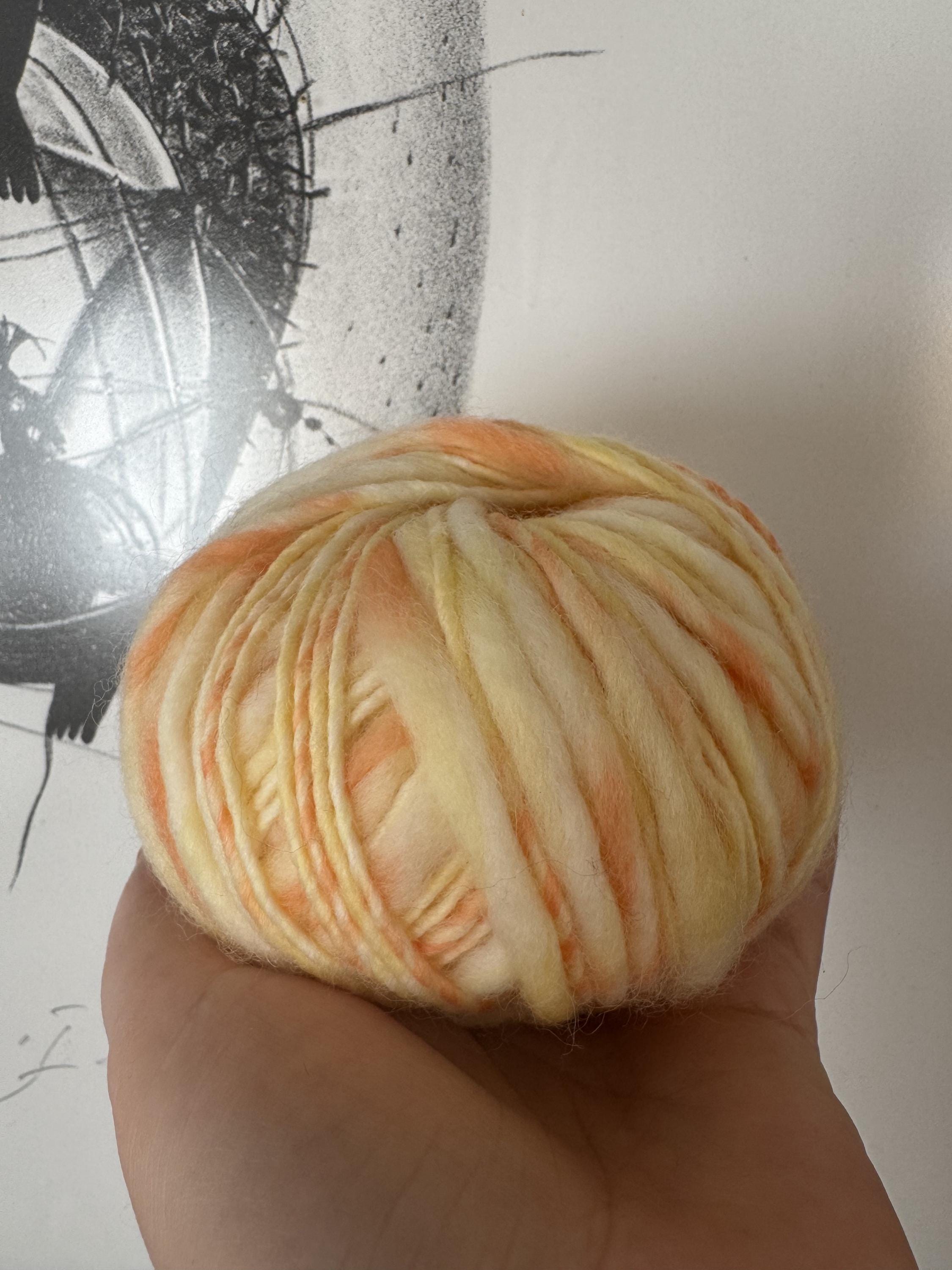 Fire Color Yarn 100% Merino Wool Flame Yarn, Thick Slub Texture, Bulky Knitting Yarn - Etsy