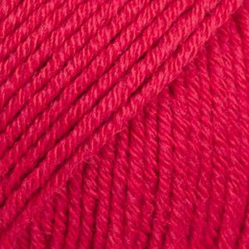 DROPS Cotton Merino Yarn, Soft DK Cotton Wool Blend 6 - red