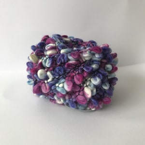 Multicolor yarn, Effect yarn, Boucle merino knitting yarn, Chunky wool, Italian merino wool, Yarn for quick knits, GLAM