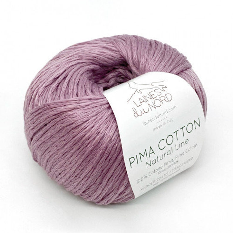 Pima cotton Natural Line in 10 colours Pima cotton Laines Etsy