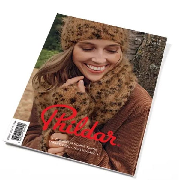 Magazine de tricot Phildar n° 221 - 27 patrons de tricot pour toute la famille