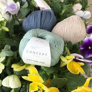 KATIA Concept - Cotton-yak - COTTON YAK yarn - summer yarn - soft yarn - yarn for babies
