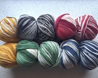 Katia Bora Bora Baumwollgarn, Self-Striping Sport Gewicht