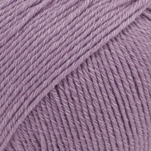 May include: A skein of soft, light purple yarn.