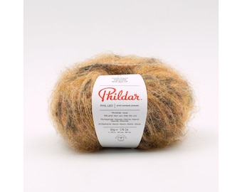 Phildar Phil Leo Mohair Blend Yarn, Leopard Print, Soft Knitting Wool