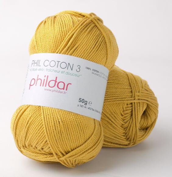 Lot De 7 Pelotes De Laine Phildar - Coton, 50 Grammes Chaque - Neuf