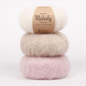 DROPS Melody Alpaca Mohair Yarn, Chunky Knitting Wool
