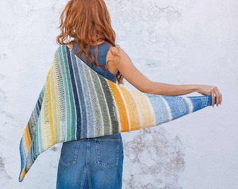 Katia Fair Cotton Infinity Yarn, 100% Organic Cotton, Gradient Sport Weight