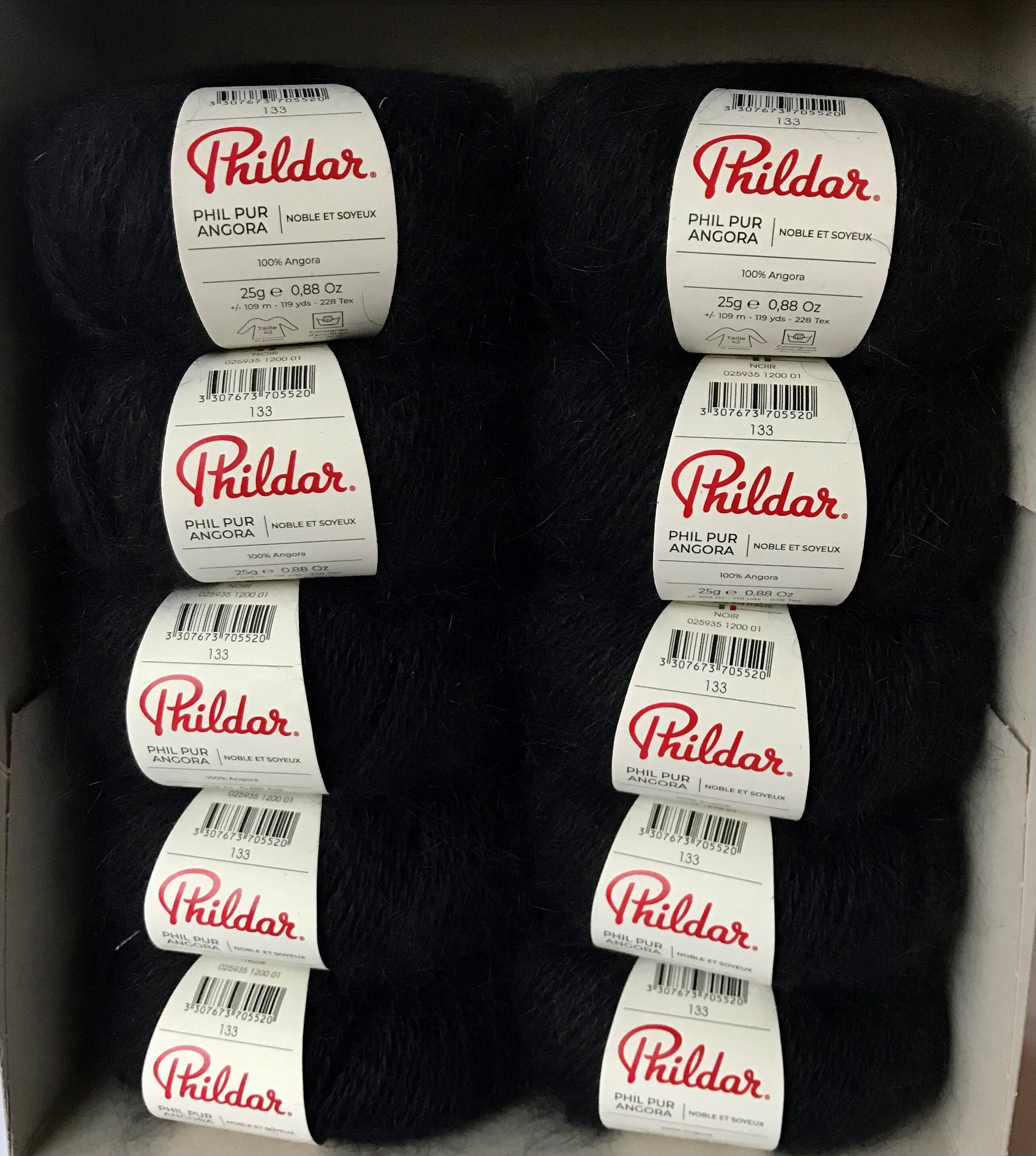 Phildar - Pelote de Laine Phil Pur Angora de 25g - Laine à