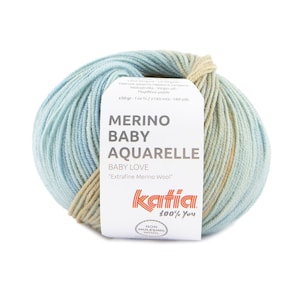 MERINO BABY AQUARELLE, 3 colorways, Yarn for babies, soft merino yarn, natural yarn, eco yarn, premium quality yarn