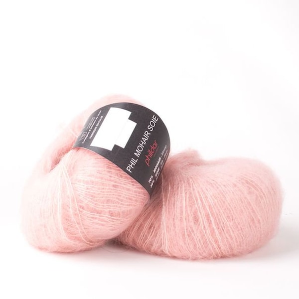 Phil Mohair Soie (kidsilk 25g/195m) - fil mohair de la marque Français Phildar