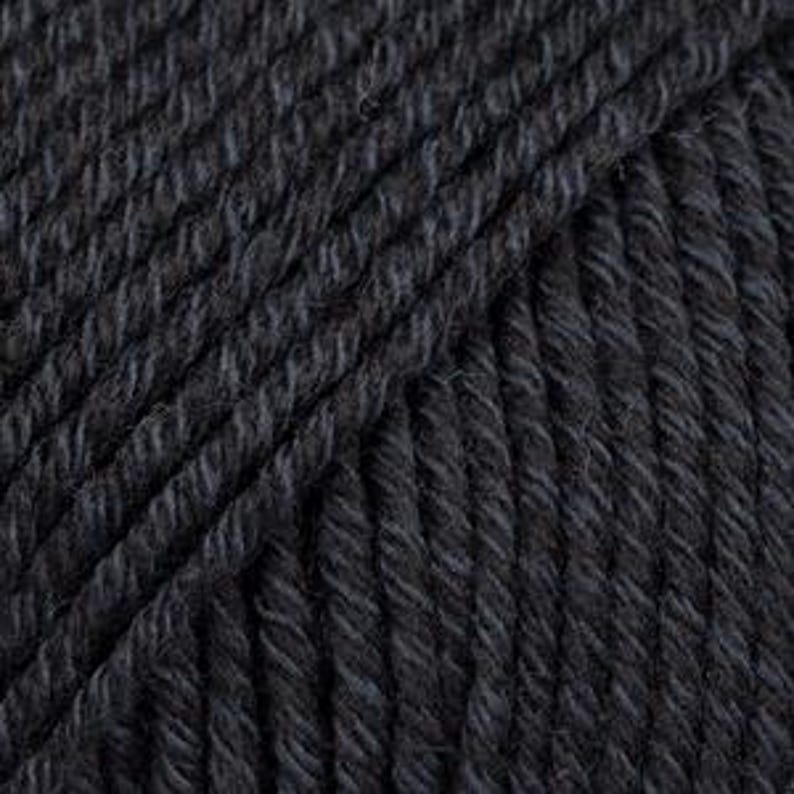 DROPS Cotton Merino Yarn, Soft DK Cotton Wool Blend 02-black