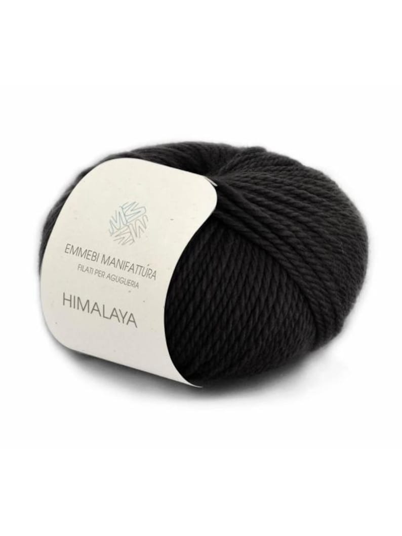 Merino-Kaschmir-Mischung Strickgarn, 9 Solid Colors, Weich, Warm, Baby-freundlich Deep black