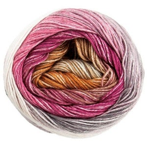 Degrade cotton yarn, 3 oz./344 yards, Egyptian cotton, Knitting yarn, Crocheting yarn, Art yarn, Cake yarn, Summer yarn, Colorway 09