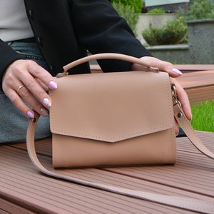 small pink leather crossbody bag, leather shoulder bag, leather handbags womens, handmade slouchy leather purse, cross body bags for women