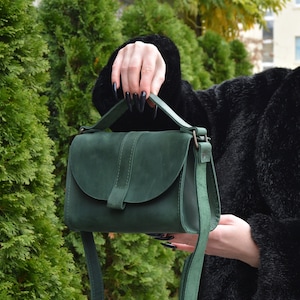leather crossbody bags for women, cute crossbody bag, small crossbody, green leather crossbody bag, gift bags, leather purse women