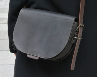 leather crossbody saddle bag, handbags womens, saddle crossbody purse, handmade leather cross body bag, gift for women, personalized bag