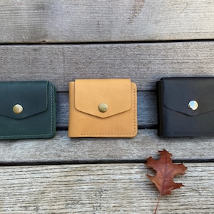 leather wallet for woman and man, personalized leather wallet, wallet with cardholder, small leather wallet, mini leather wallet
