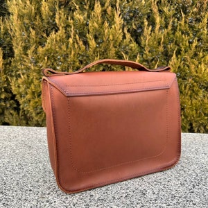 leather messenger bag, weekender bag, weekender bag women,leather satchel crossbody bag,genuine leather vintage bag,Christmas gift for her, image 7