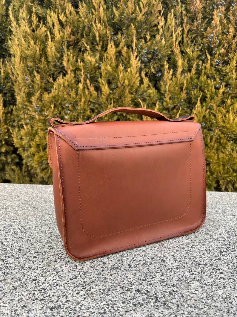 leather messenger bag, weekender bag, weekender bag women,leather satchel crossbody bag,genuine leather vintage bag,Christmas gift for her, image 7