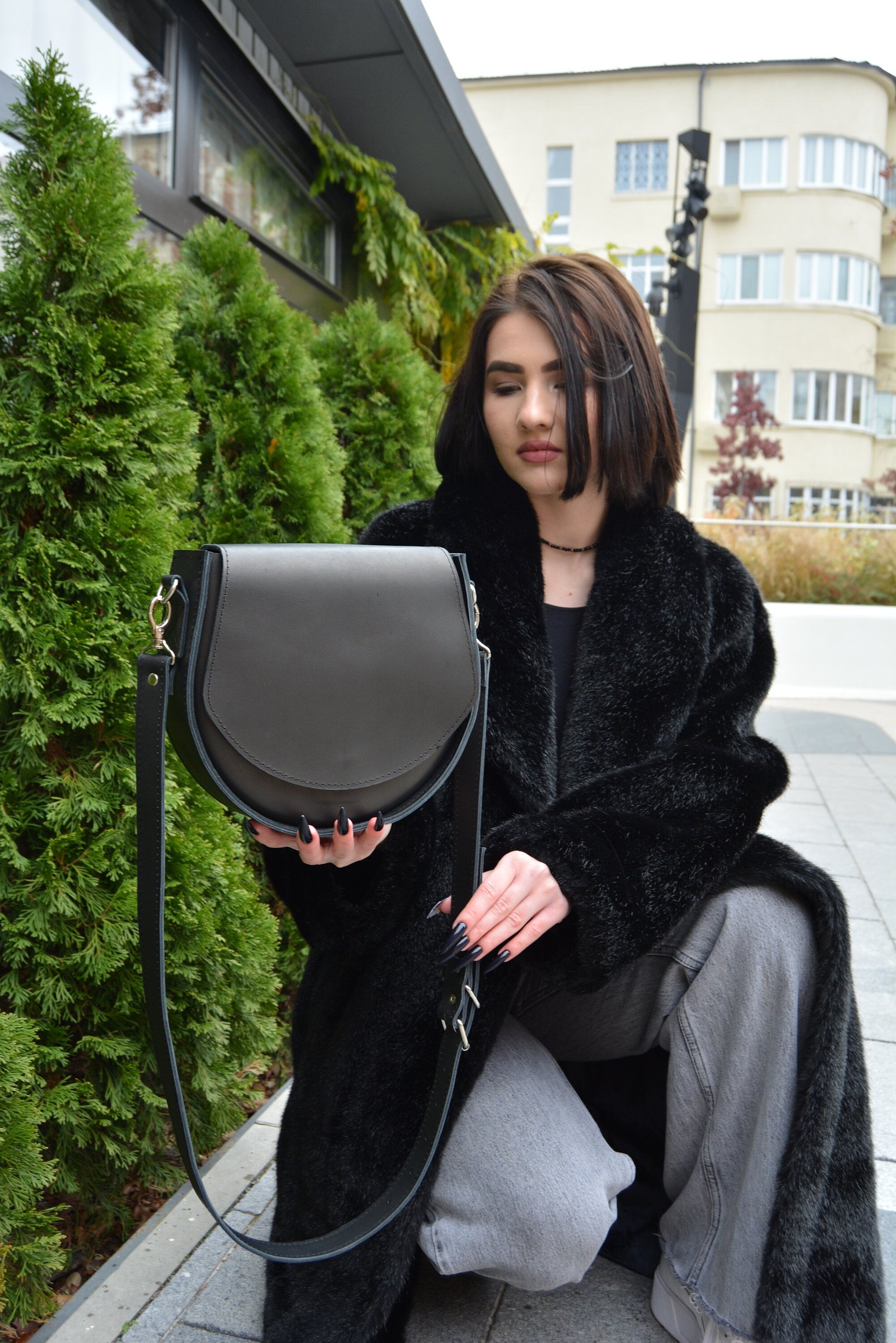 【関税込み】Mara Saddle Bag in Black Leather Motorcycle SaddleBags | Leather Saddlebags For Motorcycles