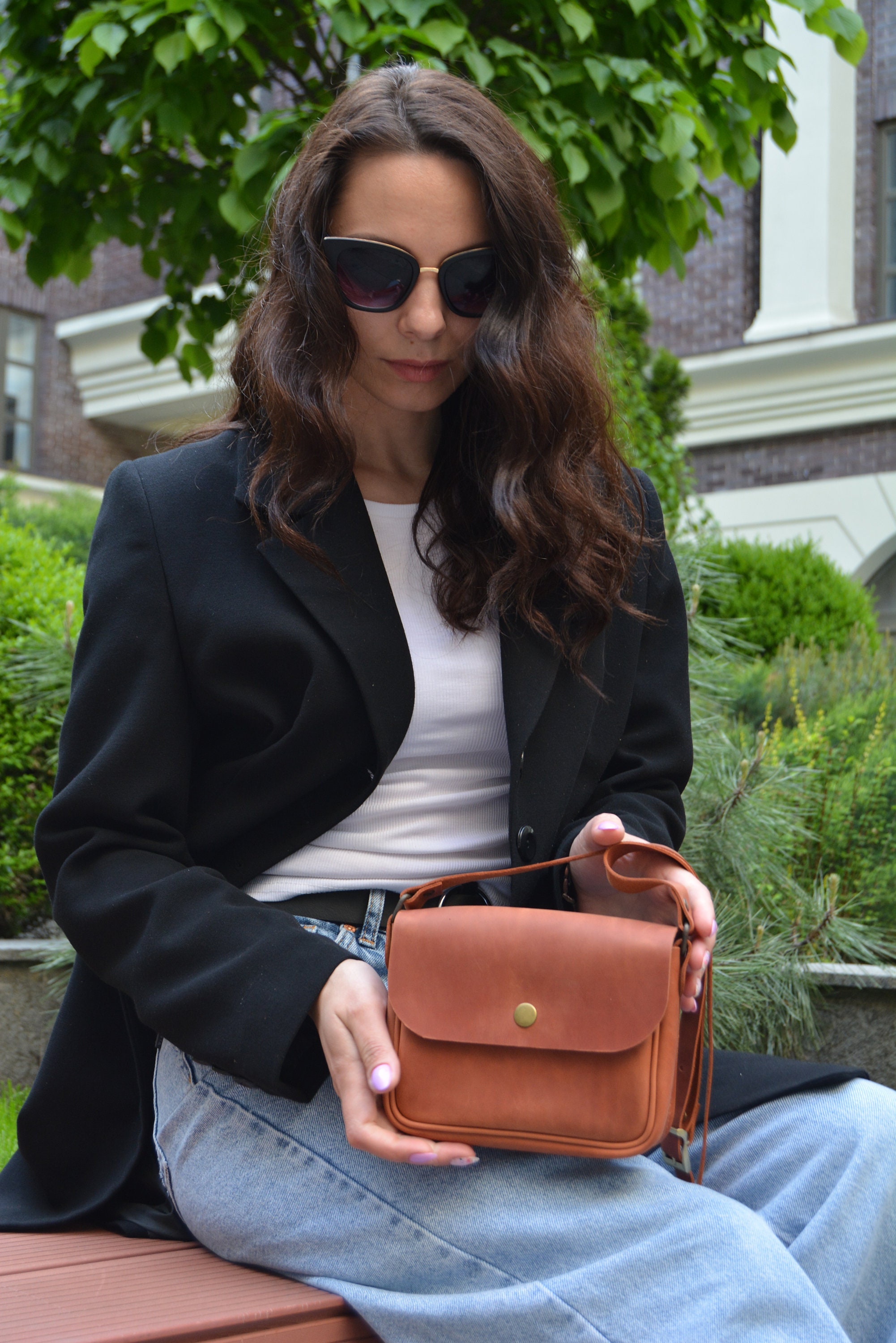 バッグ BOUTIQUE SMALL LEATHER BAG Small Cross Body Bag, Leather Handbag, Leather Purse Women