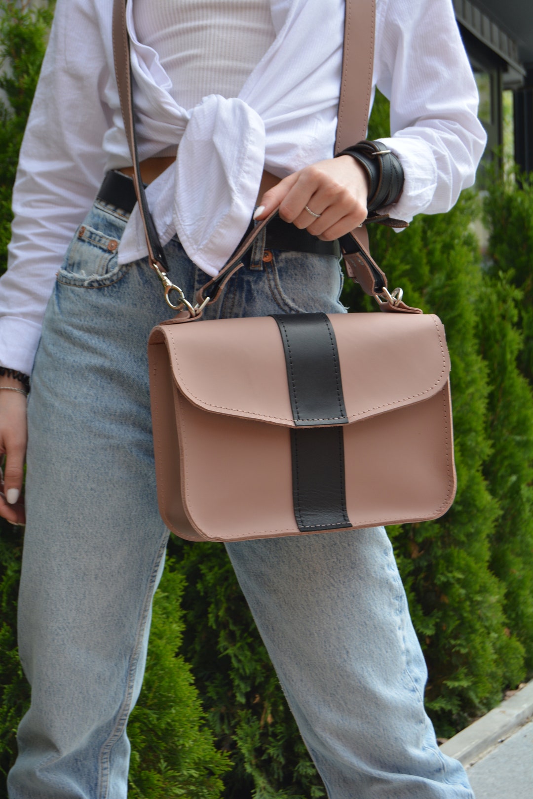 Cross Body Bag Shoulder Bag Leather Purse Leather Purse Etsy