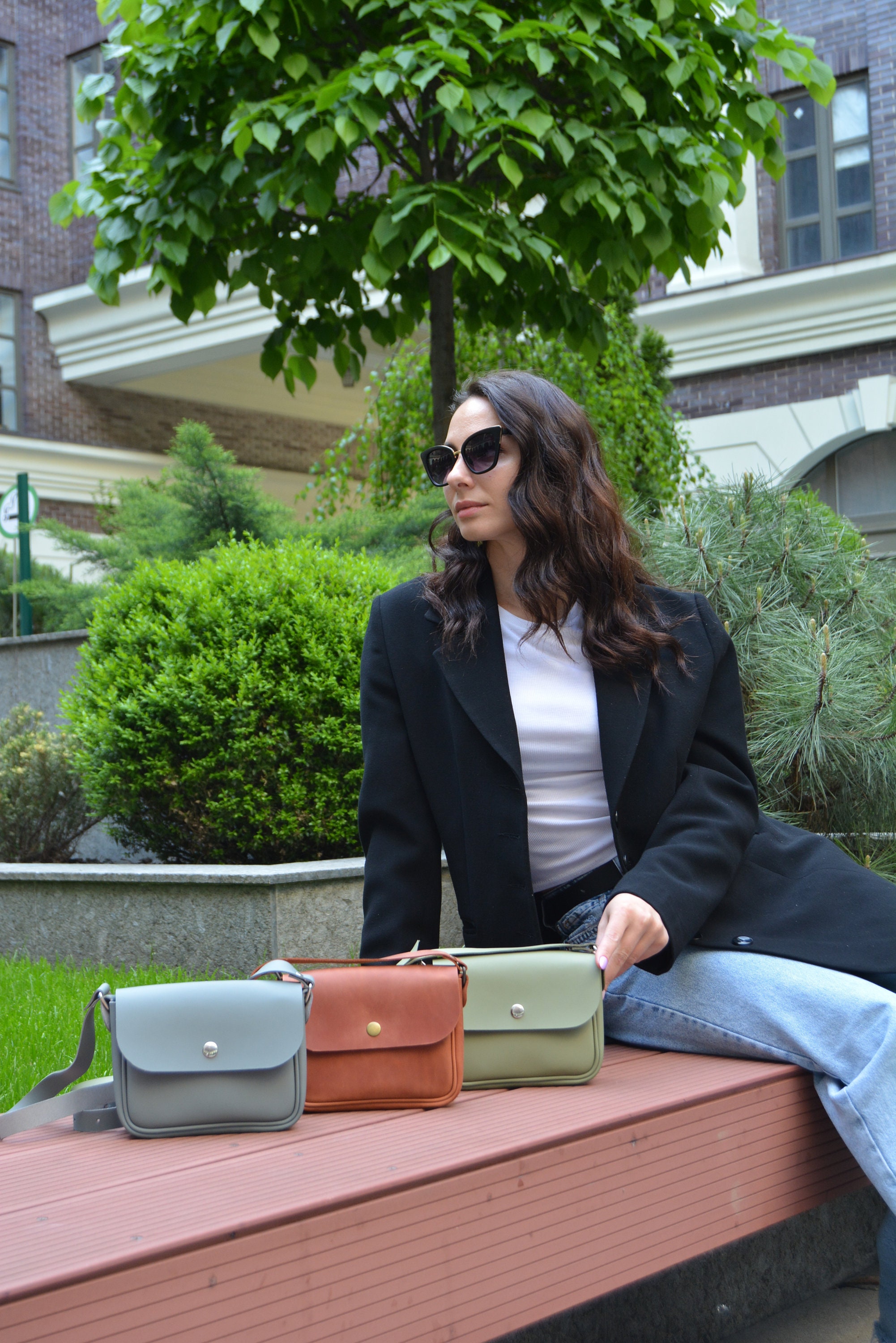 Small Cross Body Bag, Leather Handbag, Leather Purse Women